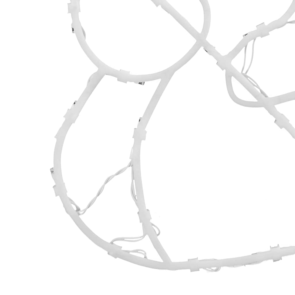 Julelys Snømann Silhuett 2 Stk 35 Leds Varm Hvit