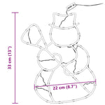 Julelys Snømann Silhuett 2 Stk 35 Leds Varm Hvit