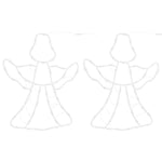 Julelys Engel Silhuett 2 Stk 35 Leds Varm Hvit