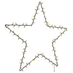 Julelys Stjernesilhuett 115 Led Varm Hvit