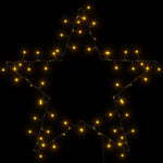 Julelys Stjernesilhuett 80 Led Varm Hvit