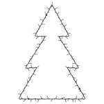 Julelys Juletre Silhuett 115 Led Varm Hvit