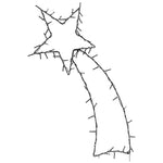 Julelys Stjerneskudd Silhuett 80 Leds Varm Hvit