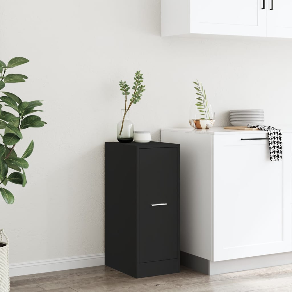 Apotekskap Svart 30X41X77,5 Cm Konstruert Tre