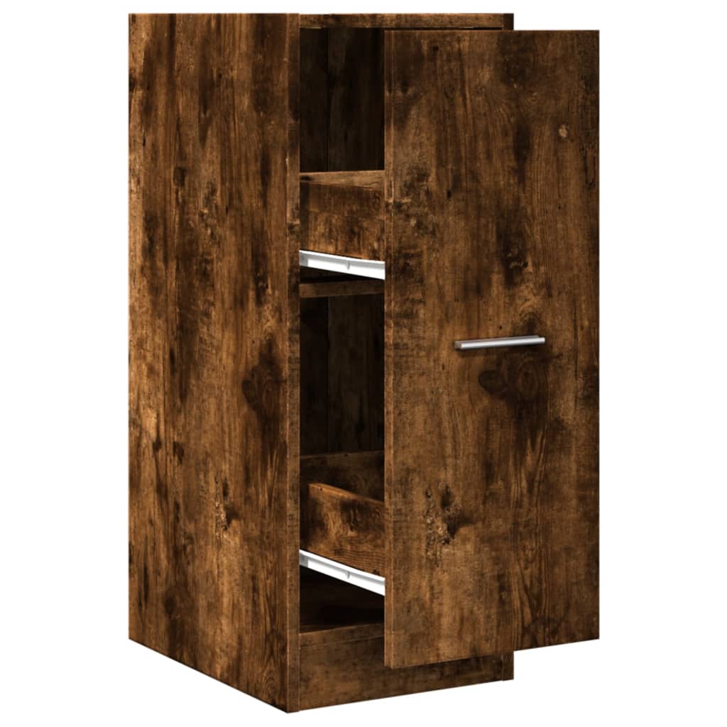 Apotekskap Røkt Eik 30X41X77,5 Cm Konstruert Tre