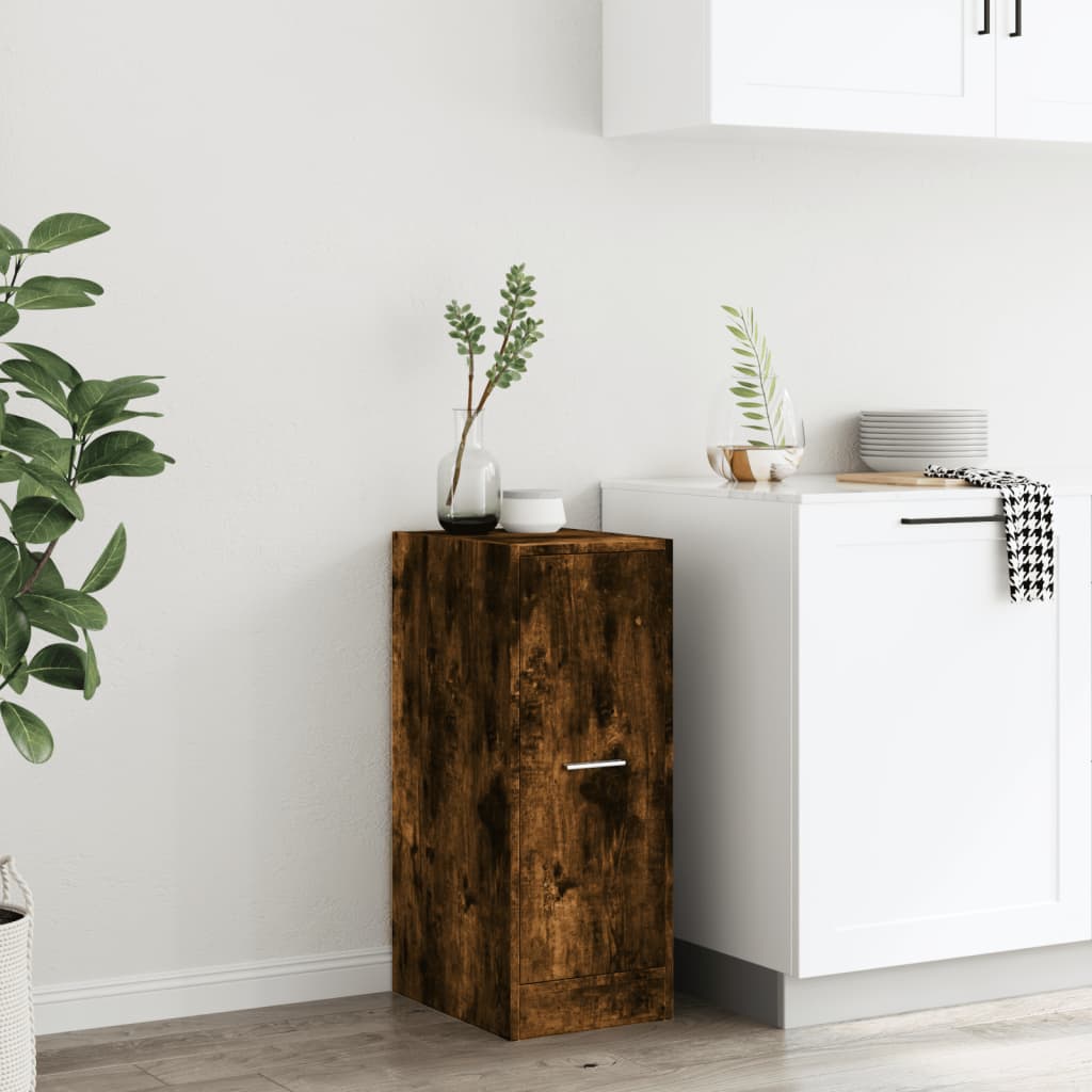 Apotekskap Røkt Eik 30X41X77,5 Cm Konstruert Tre