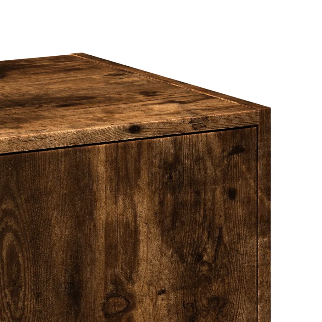 Apotekskap Røkt Eik 30X41X77,5 Cm Konstruert Tre