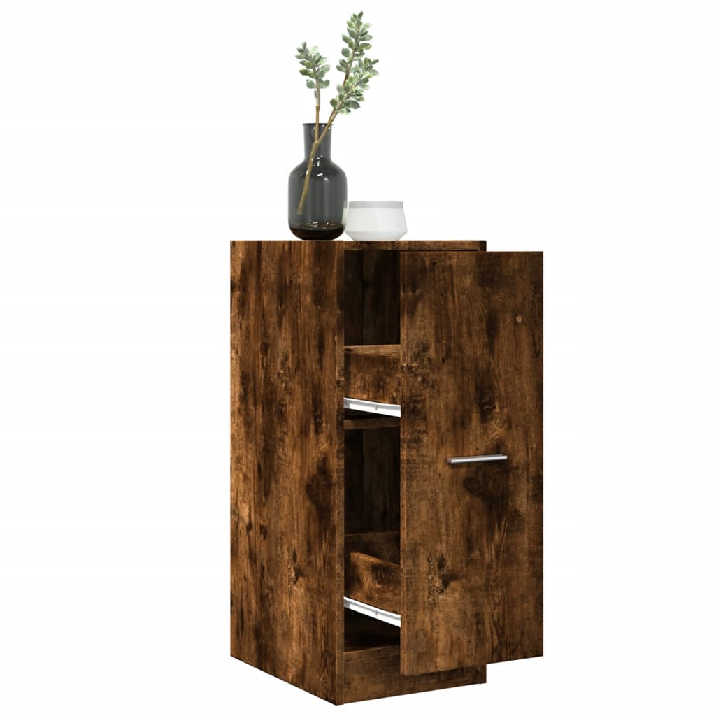 Apotekskap Røkt Eik 30X41X77,5 Cm Konstruert Tre