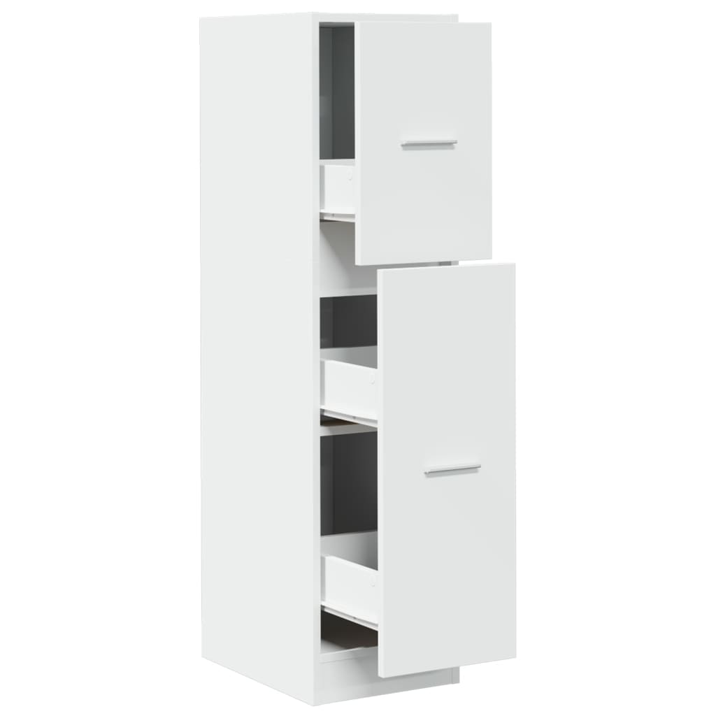 Apotekskap Hvit 30X41X118 Cm Konstruert Tre