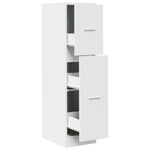 Apotekskap Hvit 30X41X118 Cm Konstruert Tre