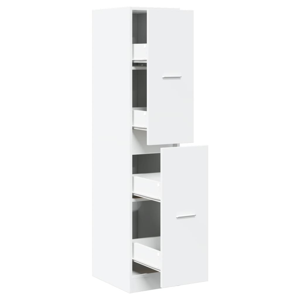 Apotekskap Hvit 30X41X144,5 Cm Konstruert Tre