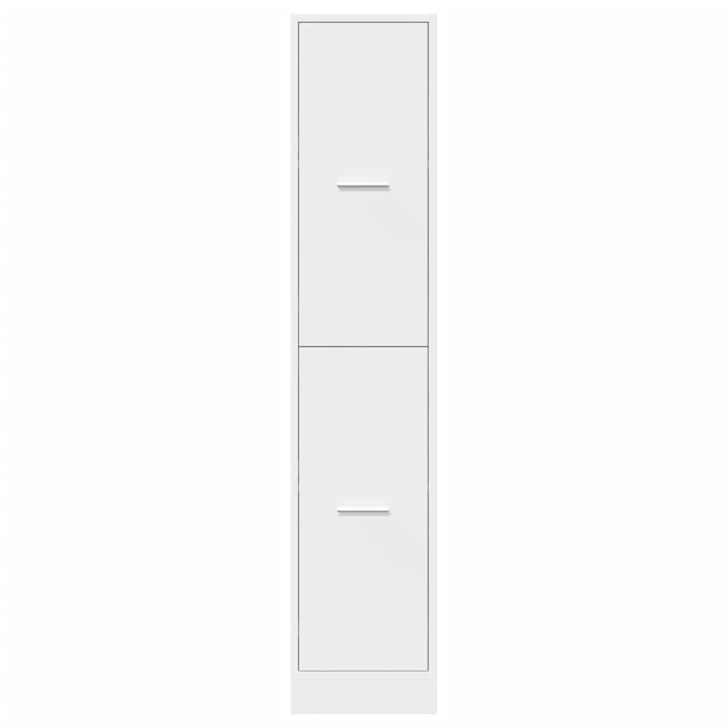 Apotekskap Hvit 30X41X144,5 Cm Konstruert Tre