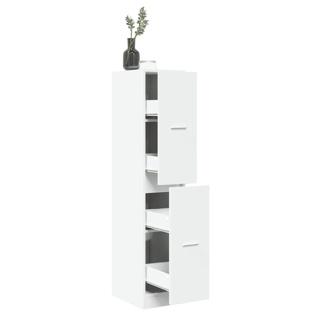 Apotekskap Hvit 30X41X144,5 Cm Konstruert Tre
