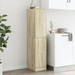Apotekskap Sonoma Eik 30X41X144,5 Cm Konstruert Tre
