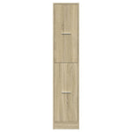 Apotekskap Sonoma Eik 30X41X144,5 Cm Konstruert Tre