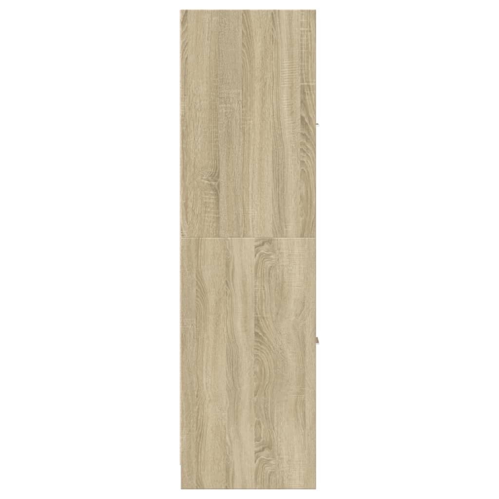 Apotekskap Sonoma Eik 30X41X144,5 Cm Konstruert Tre