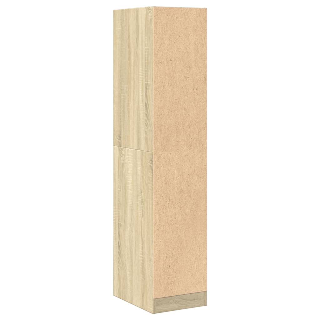Apotekskap Sonoma Eik 30X41X144,5 Cm Konstruert Tre