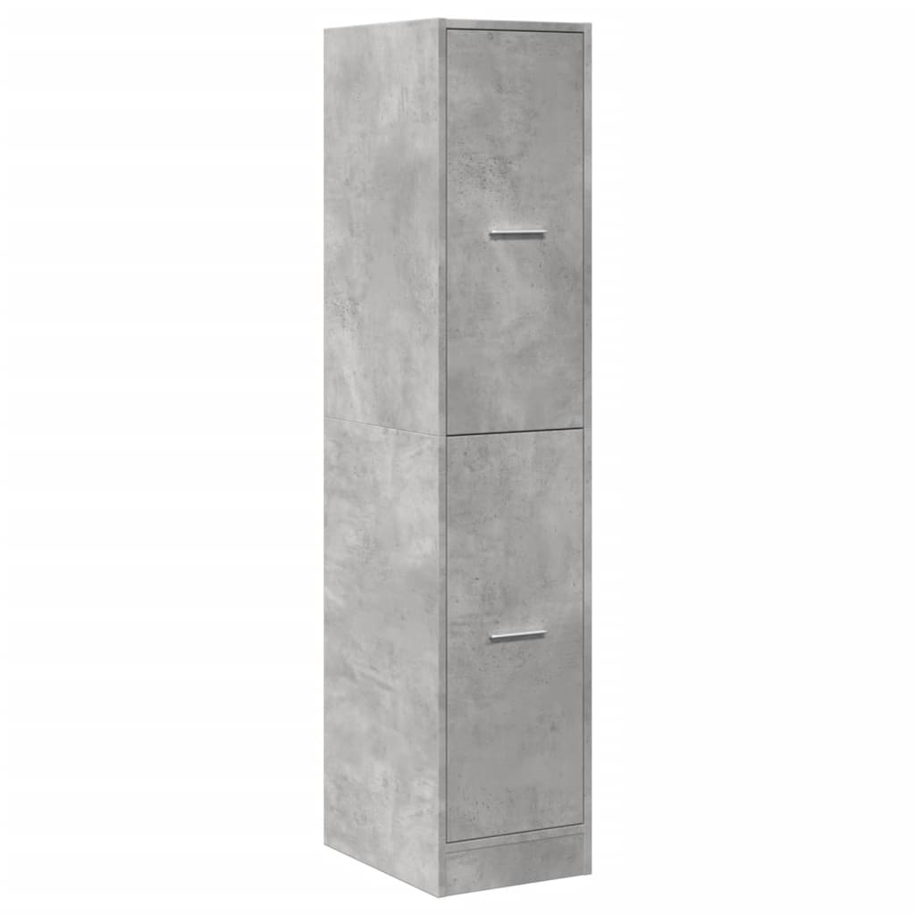 Apotekskap Betonggrå 30X41X144,5 Cm Konstruert Tre