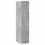 Apotekskap Betonggrå 30X41X144,5 Cm Konstruert Tre