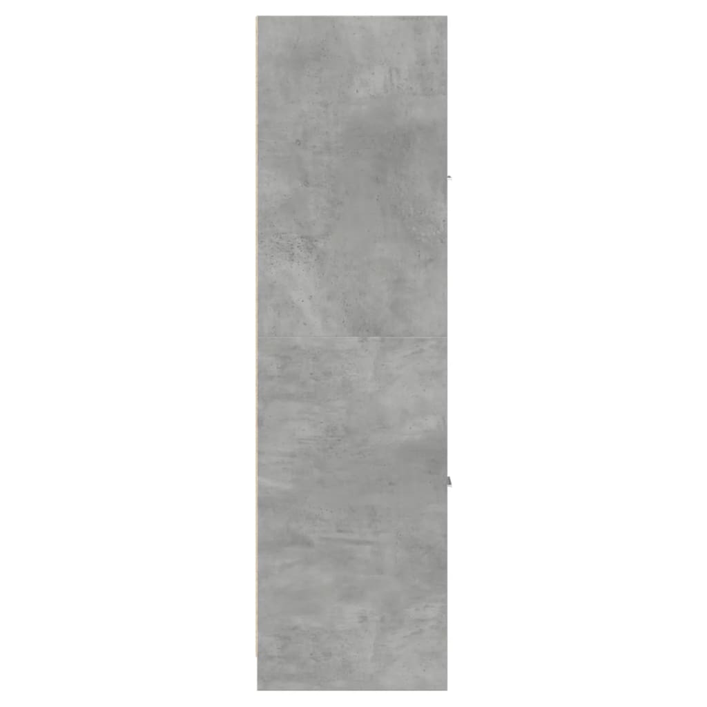 Apotekskap Betonggrå 30X41X144,5 Cm Konstruert Tre