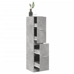 Apotekskap Betonggrå 30X41X144,5 Cm Konstruert Tre