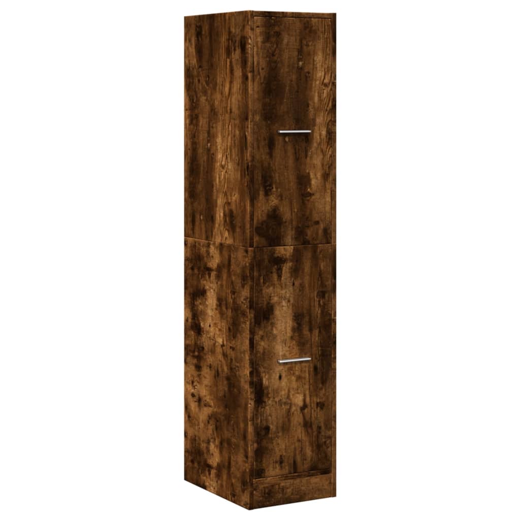 Apotekskap Røkt Eik 30X41X144,5 Cm Konstruert Tre