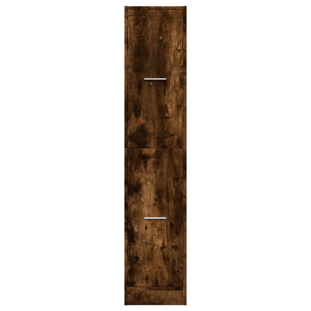 Apotekskap Røkt Eik 30X41X144,5 Cm Konstruert Tre