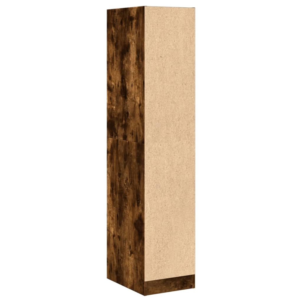 Apotekskap Røkt Eik 30X41X144,5 Cm Konstruert Tre