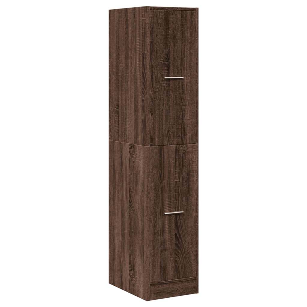 Apotekskap Brun Eik 30X41X144,5 Cm Konstruert Tre