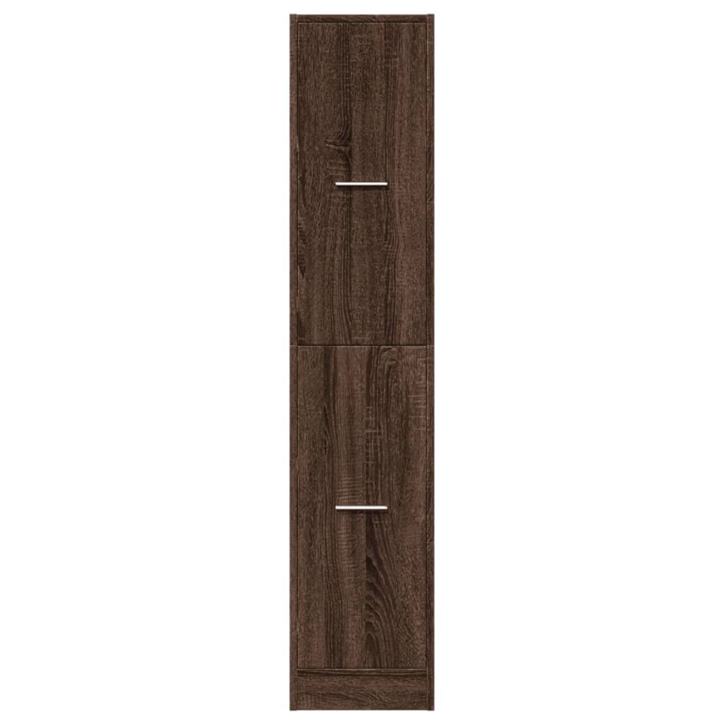 Apotekskap Brun Eik 30X41X144,5 Cm Konstruert Tre