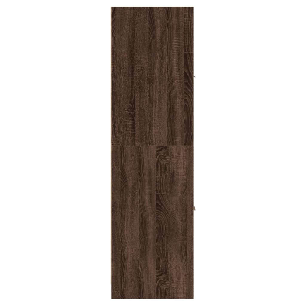 Apotekskap Brun Eik 30X41X144,5 Cm Konstruert Tre