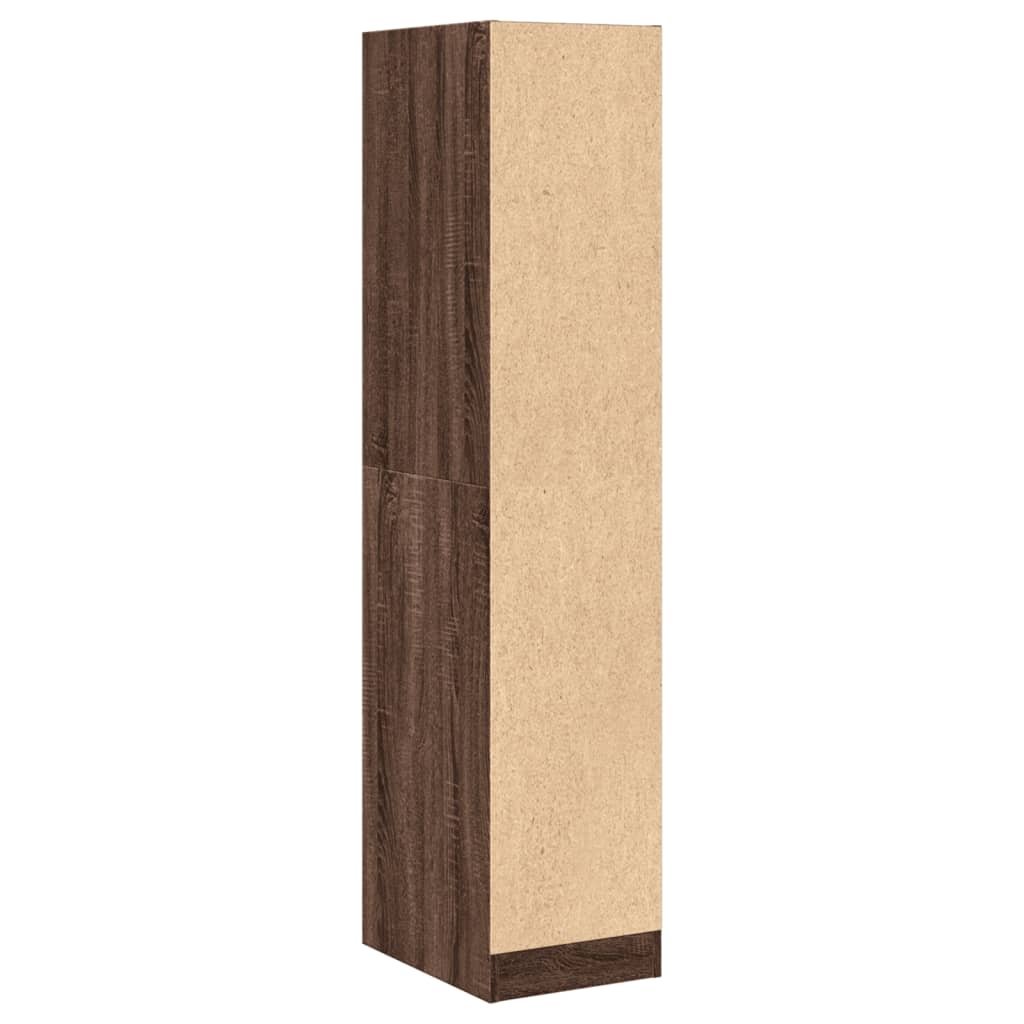 Apotekskap Brun Eik 30X41X144,5 Cm Konstruert Tre