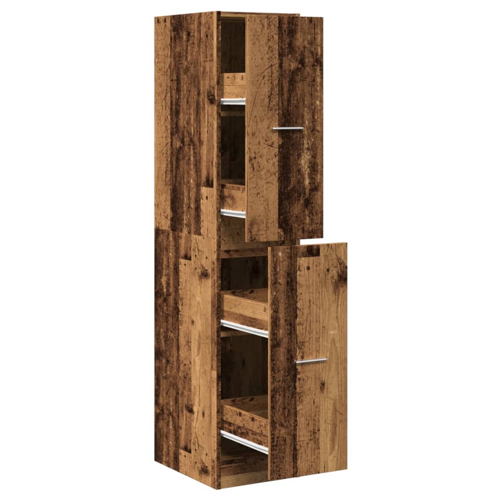 Apotekskap Gammelt Tre 30X41X144,5 Cm Konstruert Tre