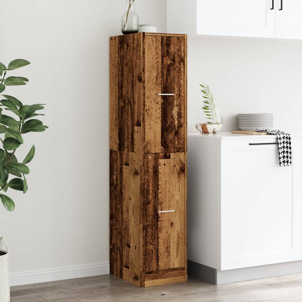 Apotekskap Gammelt Tre 30X41X144,5 Cm Konstruert Tre