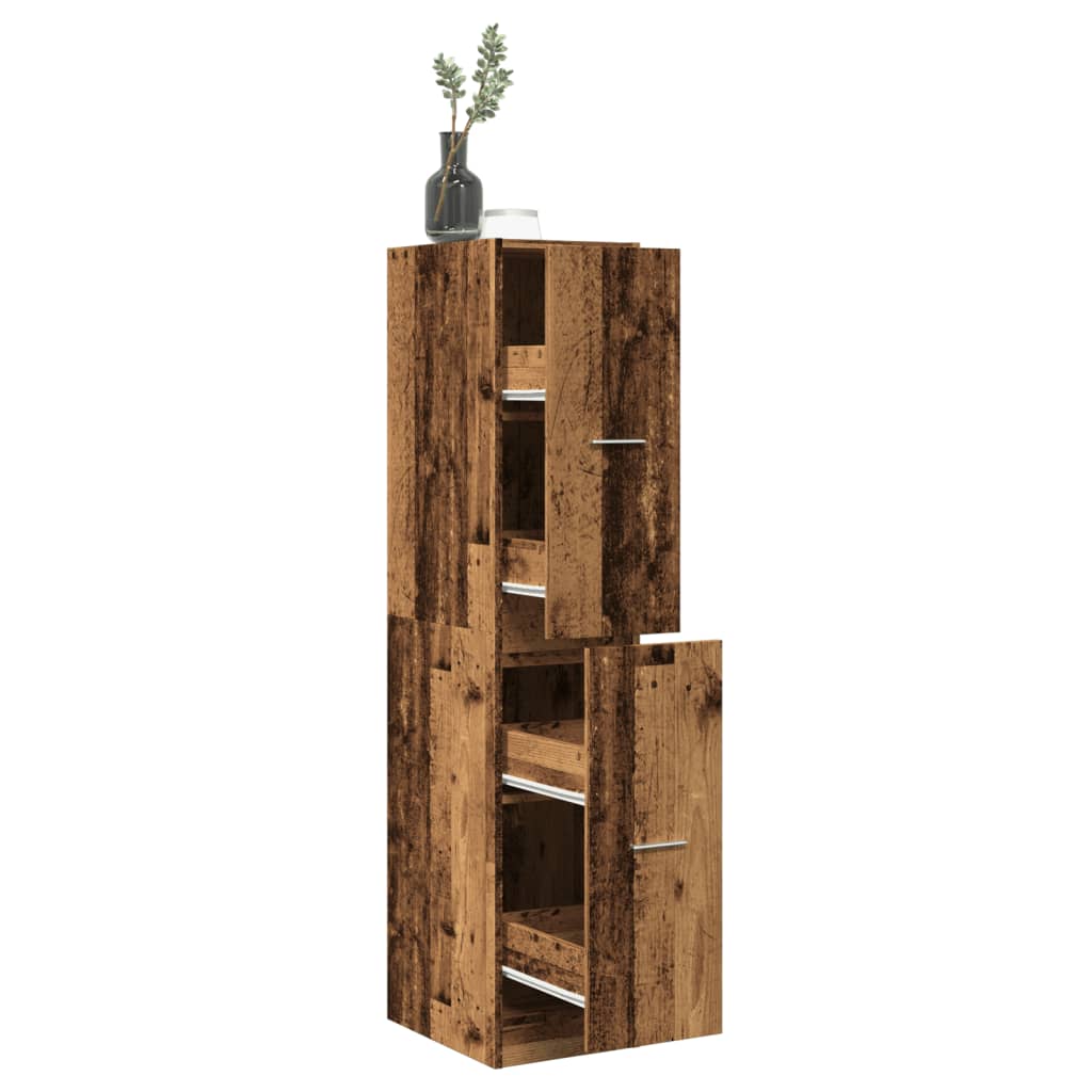 Apotekskap Gammelt Tre 30X41X144,5 Cm Konstruert Tre