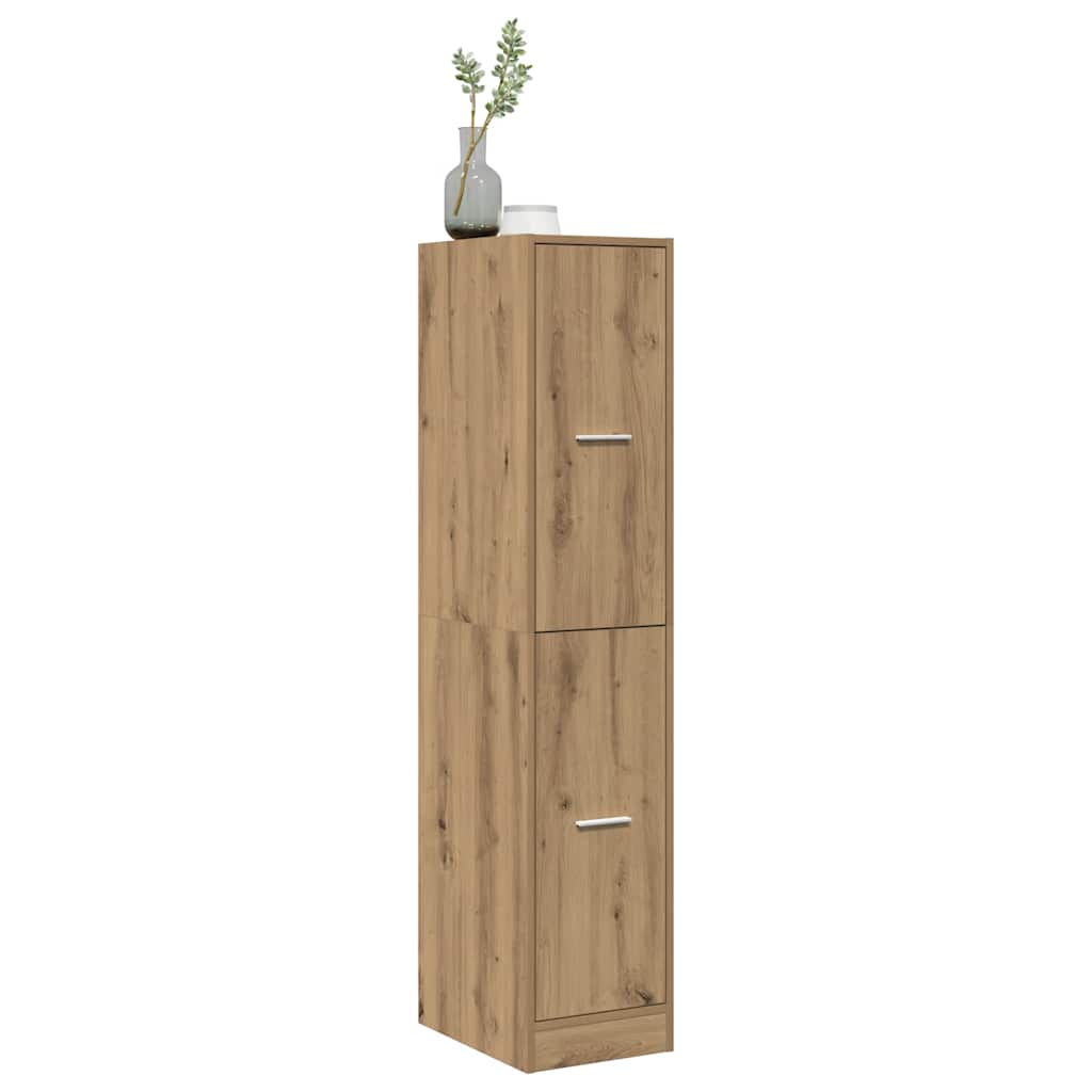 Apotekerskap Håndlaget Eik 30X41X144,5 Cm Konstruert Tre