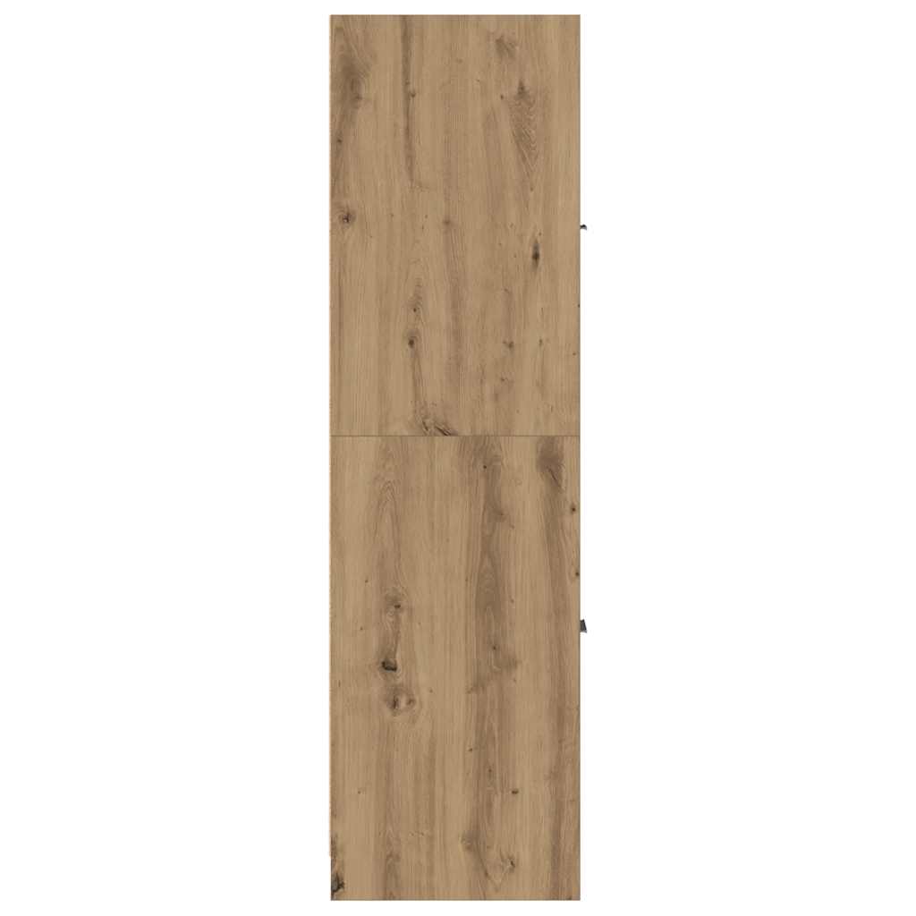 Apotekerskap Håndlaget Eik 30X41X144,5 Cm Konstruert Tre