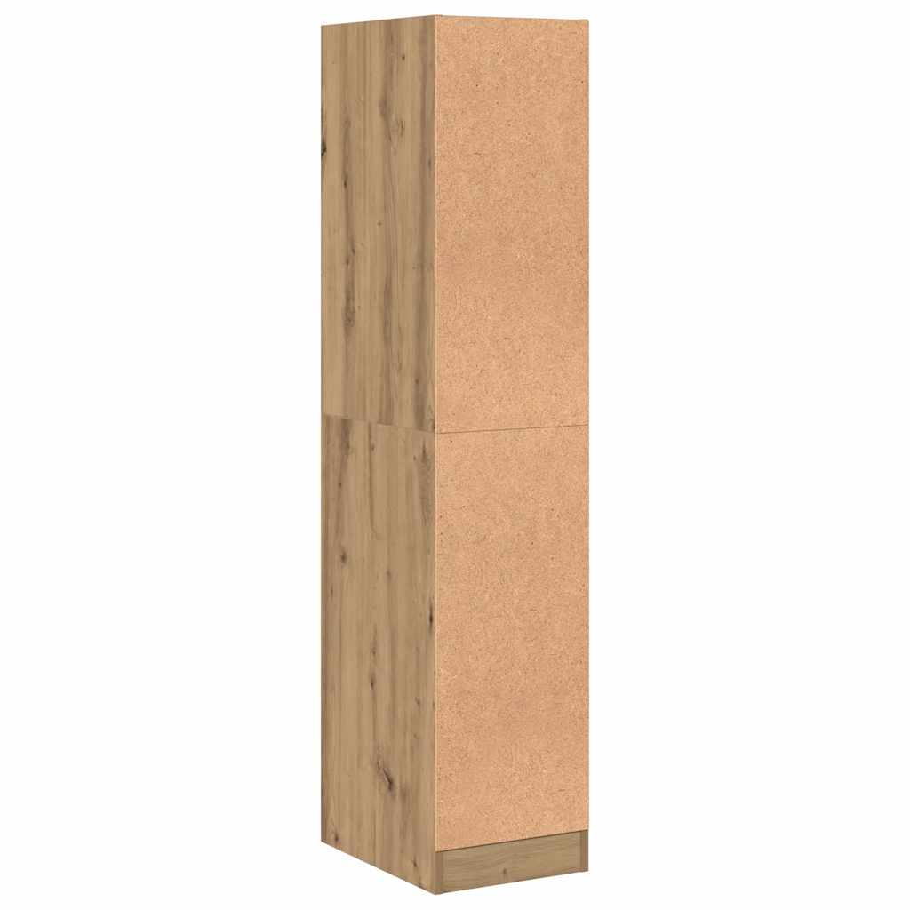 Apotekerskap Håndlaget Eik 30X41X144,5 Cm Konstruert Tre