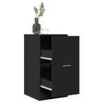 Apotekskap Svart 40X41X77,5 Cm Konstruert Tre