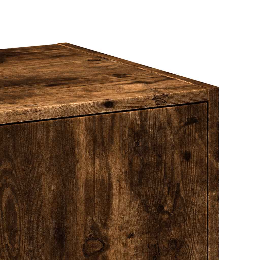 Apotekskap Røkt Eik 40X41X77,5 Cm Konstruert Tre