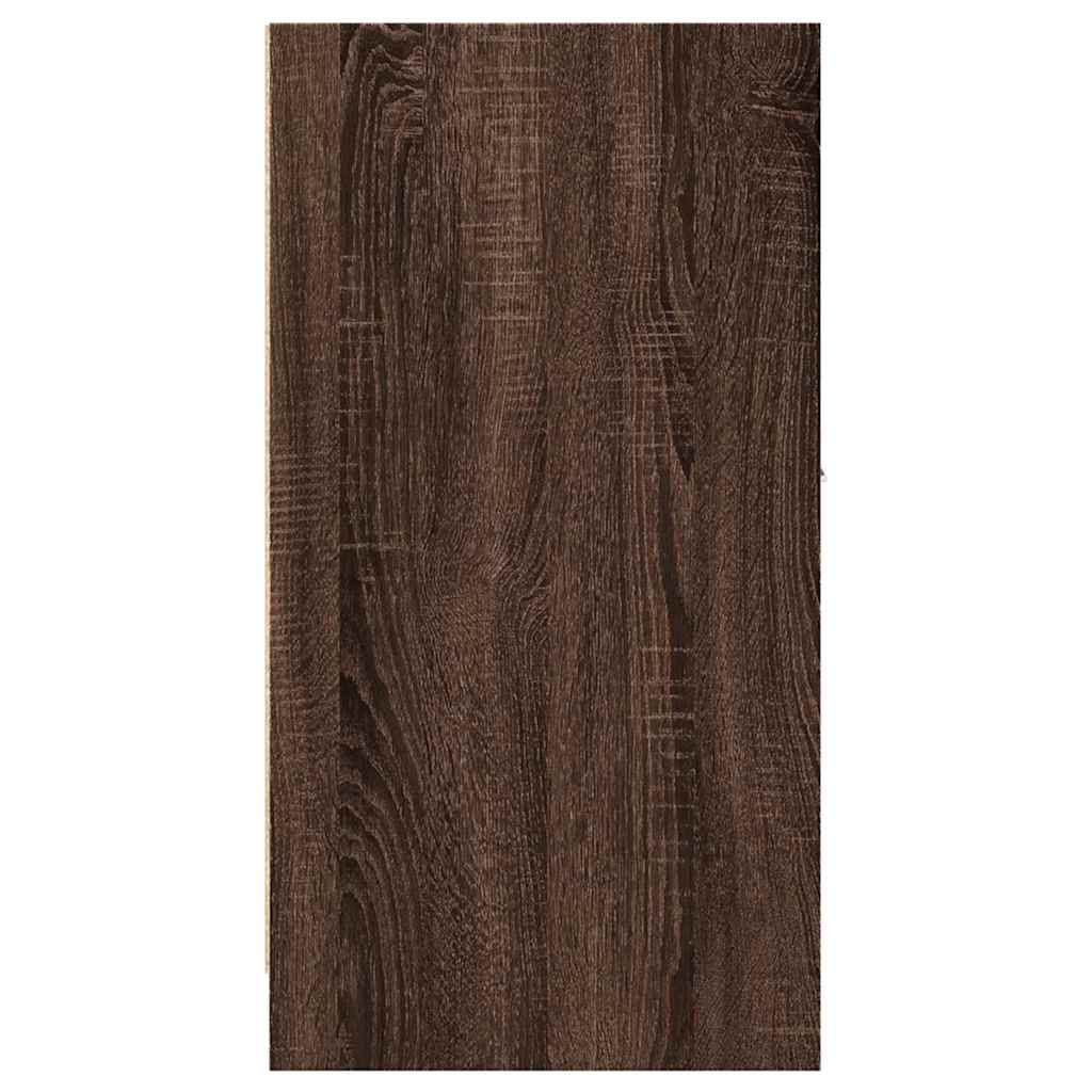 Apotekskap Brun Eik 40X41X77,5 Cm Konstruert Tre