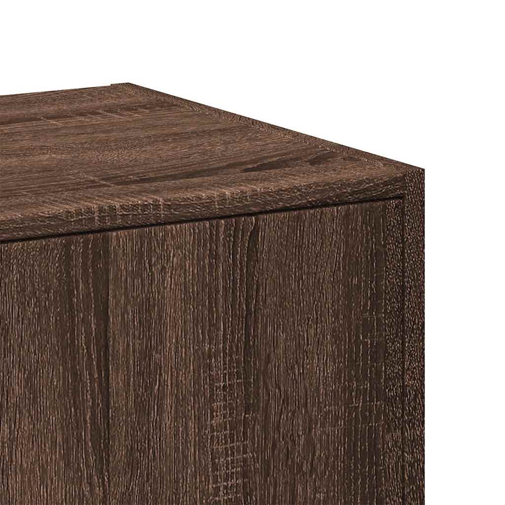 Apotekskap Brun Eik 40X41X77,5 Cm Konstruert Tre