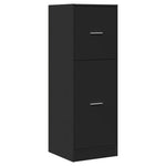 Apotekskap Svart 40X41X118 Cm Konstruert Tre