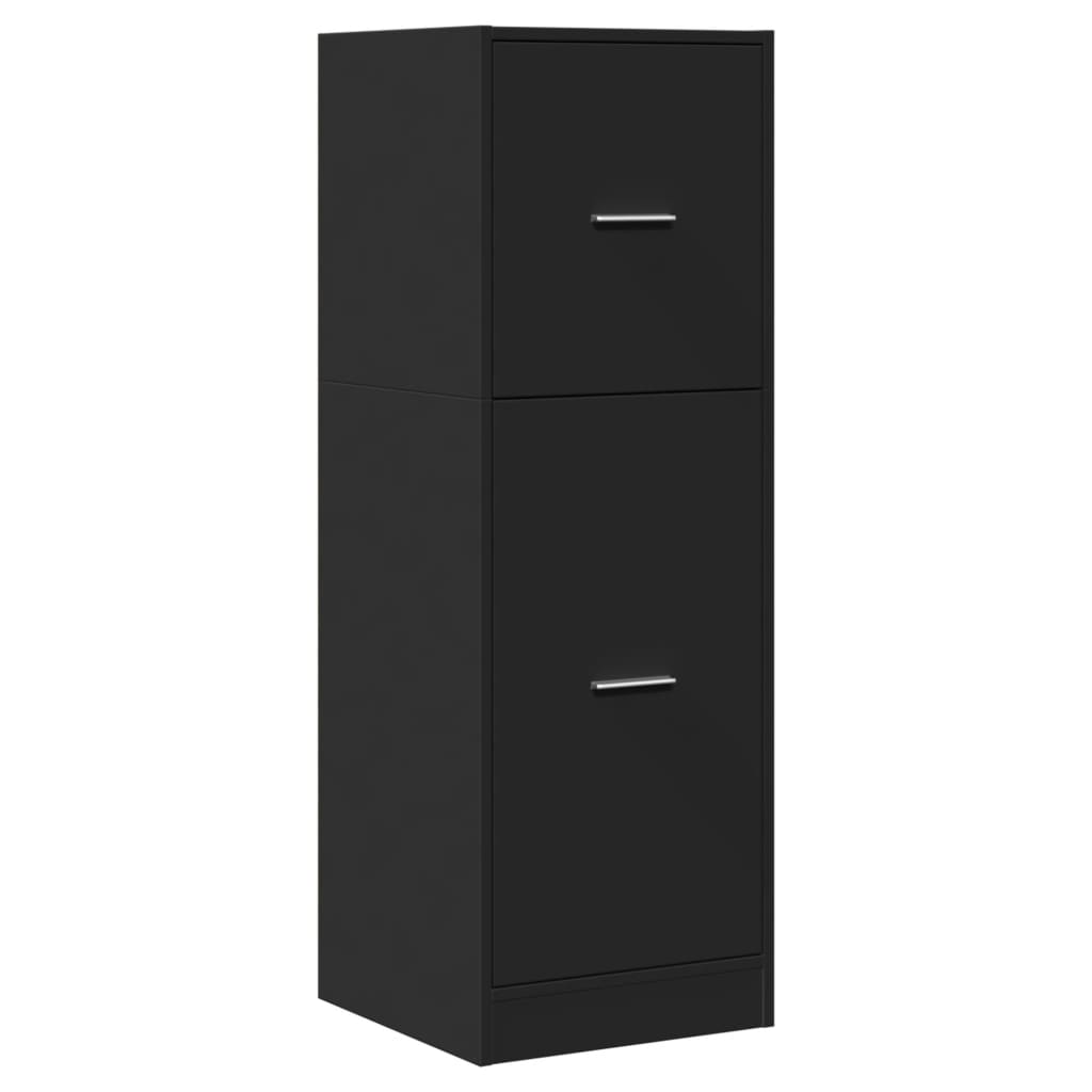 Apotekskap Svart 40X41X118 Cm Konstruert Tre