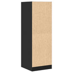 Apotekskap Svart 40X41X118 Cm Konstruert Tre