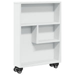 Smal Oppbevaringsvogn Hvit 48X13X68 Cm Konstruert Tre