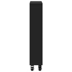 Smal Oppbevaringsvogn Svart 48X13X68 Cm Konstruert Tre