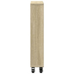 Smal Oppbevaringsvogn Sonoma Eik 48X13X68 Cm Konstruert Tre
