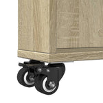 Smal Oppbevaringsvogn Sonoma Eik 48X13X68 Cm Konstruert Tre