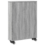 Smal Oppbevaringsvogn Grå Sonoma 48X13X68 Cm Konstruert Tre